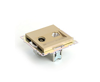 Катрин Розетка TV + RJ-45 золото GLS00-7106-08