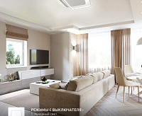 Накладной светильник "STANDART" 80W 2S-ON/OFF-475x475x50- WHITE/WHITE-220 IP20