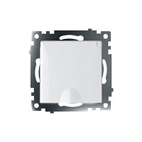 Катрин Розетка 1-ая с/з с крышкой белый GLS16-7112-01