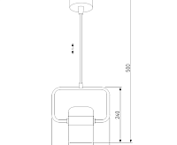 Подвесной LED светильник 50165/1 хром/белый сн/пр