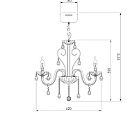 Люстра металл 411/6 сн/пр
