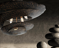 Люстра Escada 444/6PL Black Brush Gold