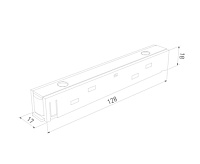 Slim Magnetic Коннектор прямой черный 95135/00