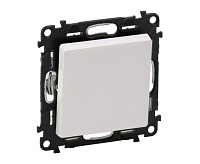 Valena LIFE Переключатель 1-кл c лиц панелью безвинт зажимы бел 752406