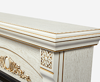 Портал Barocco Classic шпон белый дуб с золотой патиной