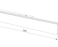 Настенный светодиодный светильник MRL 1127 LINE LED белый IP20