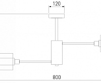Люстра 70127/8 черный/дымчатый