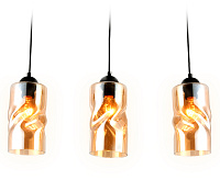 Подвесной светильник TR3556 BK/TI 40W черный/янтарь E27