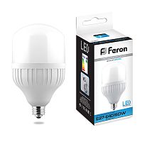 Лампа светодиодная 60W 6400K Е27-E40 LB-65 (Feron)