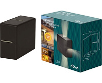 Настенный светодиодный светильник NUOVO 7W 3000К IP54 черный düwi 24274 1
