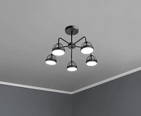 Люстра светодиодная SCANDIA 78W 2700-6400K черная REV Ritter 51594 8