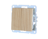 LK60 Выключатель 2кл сосна 861125-1