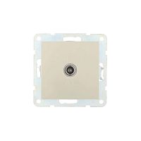 LK60 Розетка TV с накладкой  бежевый 865101/865100