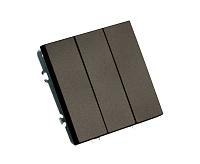 Эмили Выключатель 3кл, антрацит, RSW10-5108-09