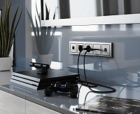 Веркель Рамка на 5 постов (глянцевый никель) WL02-Frame-05