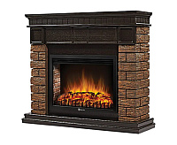 Портал Bricks Wood 25 камень коричневый, шпон темный дуб