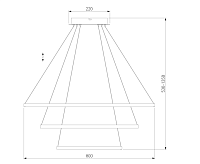 Люстра светодиодная 90264/3 белый