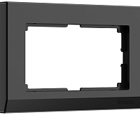 Веркель Рамка для двойной розетки (Stark черный) WL04-Frame-01-DBL-black / W0081808 сн/пр