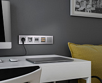 Веркель Рамка на 2 поста (белое золото) WL07-Frame-02