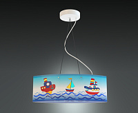 Подвесной светильник детский "Дружба" (Кораблики) сн/пр