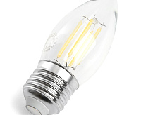 Лампа светодиодная FILAMENT  7W E27 6400K LB-66 свеча (Feron)