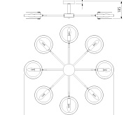 Люстра 70121/8 белый