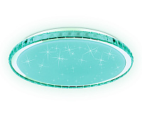 Накладной светильник с подсветкой RGB FF501 CH 60W 3000-6400K белый (ПДУ ИК)