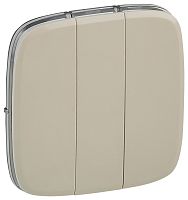 Valena ALLURE Панель лицевая для 3-кл выкл сл кость 755036