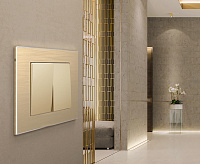 Веркель Рамка на 1 пост (шампань алюминий) W0011711