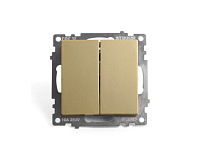 Катрин Выключатель 2-кл золото GLS10-7104-08