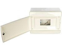 Щит навесной  8 мод. IP40, непрозрачная белая дверца Tekfor CNN 40-08-1