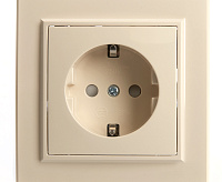 Эрна Розетка 1-ая с/з в сборе слоновая кость PST16-9010-02