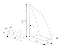 Подсветка для лестниц 40159/LED 4000K черный