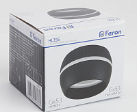 Светильник потолочный GX53 12W 230V черный HL356
