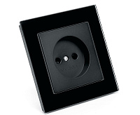 Катрин Розетка 1-ая б/з со шторками в сборе черный GLS10-7009-05