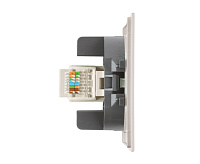 Мия Розетка компьютерная RJ-45, пудровый жемчуг, RST00-3117-08