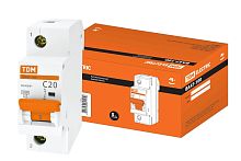 Автоматический&nbsp;&nbsp;выключатель ВА47-100 1Р 20А 10кА х-ка С TDM