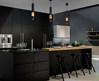 Подвесной светильник DLN001 MR16 черный матовый/золото сн/пр