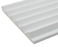 Панели 3D RAIL EAST из вспененного полистирола Риф 2700х120х12 мм Белая