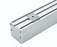 Профиль алюм накладной серебро CAB256