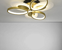 Люстра светодиодная SF5062/6C-GD-BK