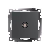 Катрин Розетка TV 1-ая графит GLS00-7108-06