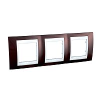 Рамка 3Мг UNICA Хамелеон гориз. терракот/белый MGU6.006.851