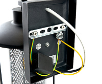 Светильник садово-парковый&nbsp;&nbsp;60W 230V E27 IP44 черный, на стену вниз PL721