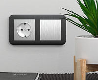 Веркель Рамка на 2 поста (Stream графит) WL12-Frame-02 / W0022104