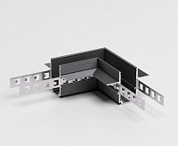 Slim Magnetic Коннектор угловой для встраиваемого шинопровода под ГКЛ 12,5мм черный 85212/00