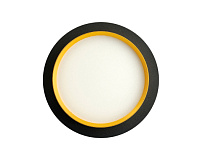 Светильник встраиваемый GX53 DL507 15W черный/золото, круг