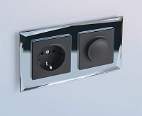 Веркель Диммер (черный,матовый) WL08-DM600