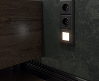 Веркель Встраиваемая LED подсветка (черный матовый) WL08-BL-03-LED / W1154308