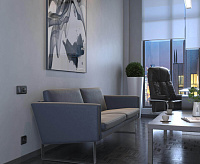 Веркель Выключатель 2-кл с подсветкой (графит рифленый) W1120104